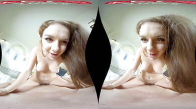 Slovakian beauty Mila Fox surrenders to fierce passion in lifelike VR