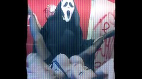 Tetona trans espera a su novio, pero recibe una visita inesperada HORROR PARODY!