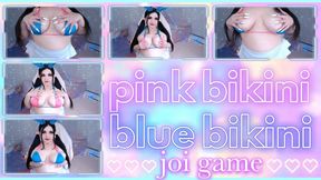 pink bikini blue bikini joi game