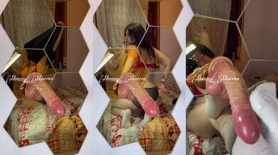 White soft socks rubs and a strip-tease by Mommy Minerva