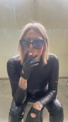 Catsuit and boots