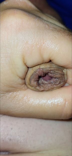 Oily thick cock with huge balls