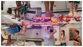 Enjoy Your Foot Smoothie, Asshole! ft Teeny Nene & Zwyx 1080p | Ditria Rose's friend Nene convinces her to stand up for herself and they play a prank on her boyfriend, using their feet to make his smoothie!