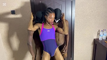 Straight Nigerian friend and I linked up this new year as we fucked in the security room. My dick year just got started