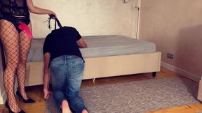 Hot MILF Fucked Him Hard with Strapon