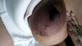 Indian Sexy Wife Showing Boobs and Masturbating at Night