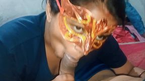 BIG COCK SUCKING NEHA BHABHI, CUMSHOT IN MOUTH