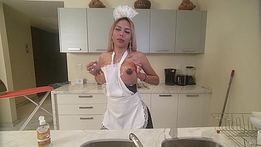 TgirlPlayhouse presents: Lizzy Laynez sexy maid