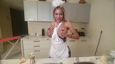 TgirlPlayhouse presents: Lizzy Laynez sexy maid