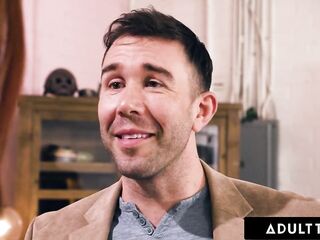 ADULT TIME - Hawt Redhead Swinger Scarlett Mae Rides Her Husband's Hung Best Friend