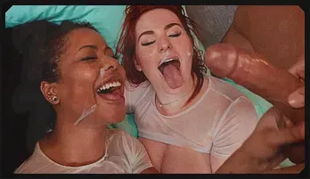 Oiled Pool Threesome with Abigaiil & Kira