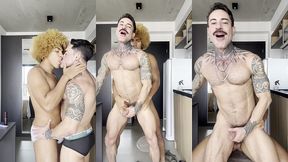 raw only with a black stud