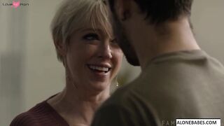 Step-Mother Dee Williams Fucks Her StepSon In The Ass And Gets A Facial
