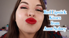 Red Lipstick Kisses from Aunt Sydney