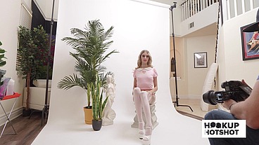 BTS - Emily Jade Shows Off Her Pussy During Her Photoshoot!