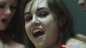 Raven Alexis, Sasha Grey and Manuel Ferrara in Fly Girls, Scene 4