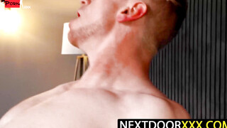 Next Door XXX Hunky Muscle Jocks Fuck Hard in Bedroom Action