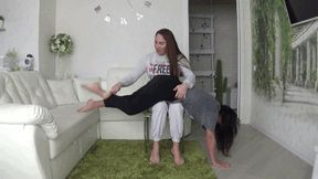 Hard Ass Spanking with hairbrush 3 sff