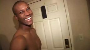 Dark-skinned submissive receives intense penetration