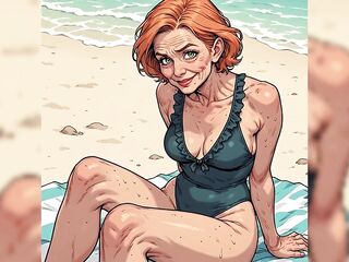 Revealing Swimsuits with Older Cleavage (wicked Ai)