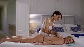 Lesbians Exciting Massage Xxx With April Olsen