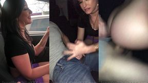 jennifer white fucks a stranger from a gas station in her car