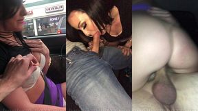 jennifer white fucks a stranger from a gas station in her car