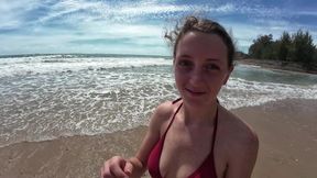 Relaxing Day at the Beach Then We Come Home and Fuck!