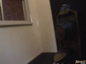 Hot Asian Babe Yuka Haneda Sucks Cock Wildly in Bathroom Sex Session