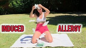 Induced sneezing and nose blowing