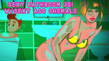 Bathroom JOI with Luke and a super Sexy Shemale Teaser