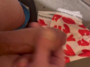Young 19yo Perv Boy Cums On Fresh Underwear And Puts It Back In The Washing Machine
