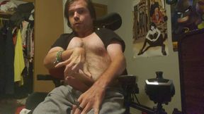 Kevy 69s sexy disabled man struggles with  body