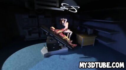 Busty 3d Cartoon Brunette Babe Fucked By Iron Man