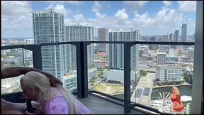 big booty pawg mz dani fucks lil d on outside balcony