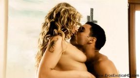 Sexy couple explores artful back door positions