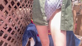 Cigarette Pussy Spreading
