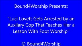 Luci Lovett Arrested and Paying the Ten-Toe Fine - WMV