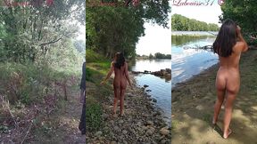 promenade au bord de la riviere