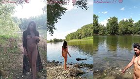 promenade au bord de la riviere