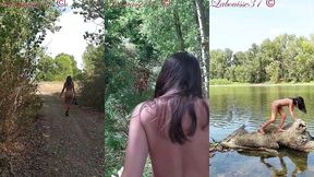 promenade au bord de la riviere