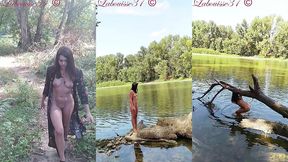 promenade au bord de la riviere