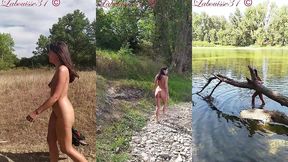 promenade au bord de la riviere