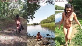 promenade au bord de la riviere