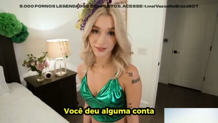 Meia irm loira era uma piranha - porn com legenda