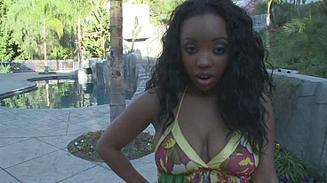 Pretty Black Woman With Big Boobs Stacy Lane In Interracial Suck And Fuck