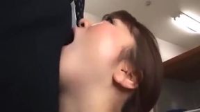Haruto&#039;s horny college hookup: Sloppy Japanese blowjob