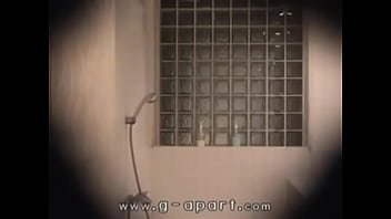 japanese girl stripped and takes a shower