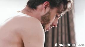 ”Large tits Reagan Foxx rides the hard rod of handsome Lucas Frost”