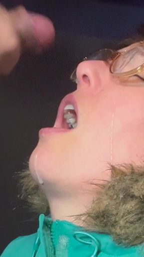 Key moment from &quot;Enormous Cumshot In My Mouth Almost Made me GAG&quot;